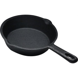 СКОВОРОДА d=165/35 с ручкой порционная чугун Luxstahl[НЕ70]