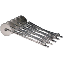 РАСТЯЖИМАЯ ТЕСТОРЕЗКА 5 колес нерж [ROTAPINOX5P]