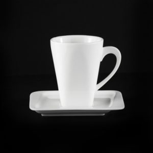 ЧАЙНАЯ ПАРА квадратная 220мл "Sam&Squito Quadro" [JX38-C006-02,JX82-С001-D02,06J19-2026]