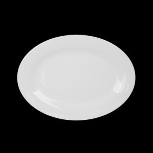 БЛЮДО овальное 12'' 300мм "Chan Wave Classic" [ivory LQ-Q034]