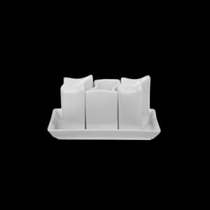 НАБОР для специй 3пр. "Chan Wave Classic" [ivory LQ-QSP0003/2, LQ-QX0006]