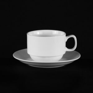 ЧАЙНАЯ ПАРА 250мл "Chan Wave Classic" [ivory LQ-Q2002/2003, LQ-Q094-095]
