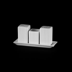 НАБОР для специй 3пр. "Chan Wave Quadro" [ivory LQ-QSP0002/2, LQ-QX0004]