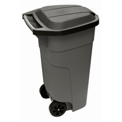 КОНТЕЙНЕР 110л полипропилен d=50см h=80см с крышкой на колесах для пищевых отходов [РТ9957]
