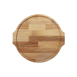 ДОСКА ДЛЯ ПИЦЦЫ И СТЕЙКА d=410х20 бук промаслен.