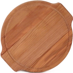 ДОСКА ДЛЯ ПИЦЦЫ И СТЕЙКА d=340-350х20 бук промаслен.