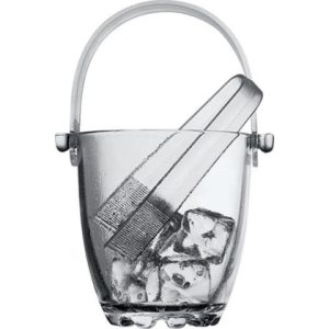 ВЕДРО для льда 840мл d=120мм h=130мм стекло + щипцы SILVANA [53628/b]