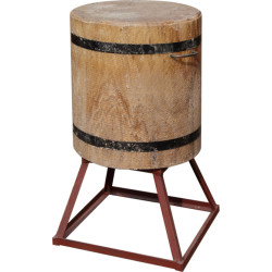 КОЛОДА РАЗРУБОЧНАЯ d=60-69см h=45-50см+30см сварная подставка усил. дуб