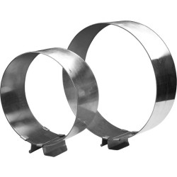 ФОРМА для выпечки КОЛЬЦО раздвижное 20-40см h=6,5см нерж.[КОЛразд1] (78320)