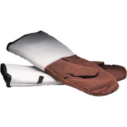 РУКАВИЦЫ для пекарей 43см с длинным манжетом 2шт, замша [GL2RUS]