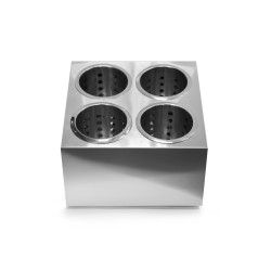 КОНТЕЙНЕР для столовых приборов 250х250х130мм, 4 емкости нерж.  [FL1702, DLDC (4 hold) квадрат]