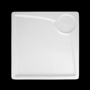БЛЮДО квадратное для завтрака 9,75''х9,75'' 245х245мм "Sam&Squito Quadro" [JXQ015-01]