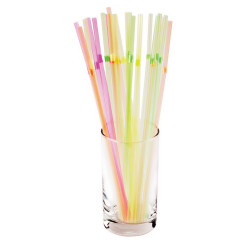 ТРУБОЧКИ 240мм 1000шт. с/сгибом d=5мм, флуоресцентные [ПС-110910]