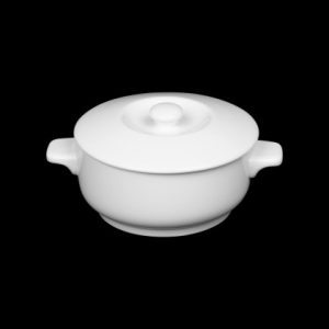 ГОРШОК с крышкой 4,8'' 120мм 450мл "Corone Cottura" [ivory LQ-Q3001]