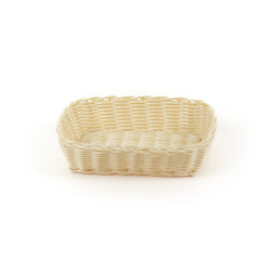 КОРЗИНКА 24,5х16,5х6см прямоугольная пласт.бежевая [Beige 3529, KT3054]