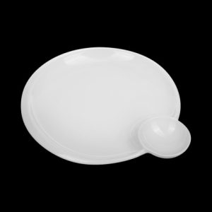 ТАРЕЛКА для завтрака 11'' 275мм "Chan Wave Classic" [ivory LQ-QD0528B]