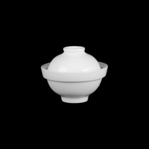 МИСОСУПНИЦА с крышкой 5'' 125мм 300мл "Chan Wave Classic" [ivory LQ-Q1761]