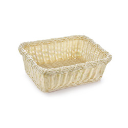 КОРЗИНКА 38х28х13см прямоугольная пласт.бежевая [Beige 5133E]