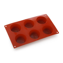 ФОРМА для выпечки Средний маффин d=69мм h=35мм, 6 элементов, силикон Silicon Flex [SF023/S]