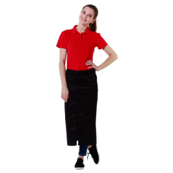 ФАРТУК ОФИЦИАНТА длинный чёрный[00302]