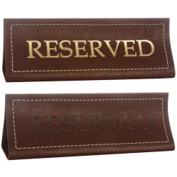Табличка "Reserved" шора темная