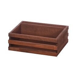 ЯЩИК для сервировки 200х160х70мм деревянный с отделением для салфеток