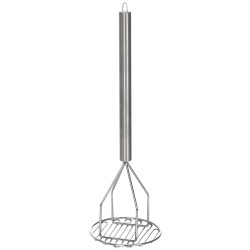 КАРТОФЕЛЕМЯЛКА l=45см, ручка 30см нерж. круг [RGS-QR-045]