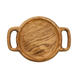 ДОСКА для подачи 180х140мм с двумя ручками дуб