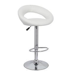 Барный стул «Мира» с мягким сиденьем (хромированный каркас)