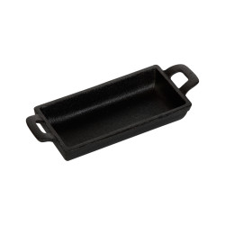 СКОВОРОДА 15,3х7,7см h=2,9см с двумя ручками порционная чугун Luxstahl [HE1577]