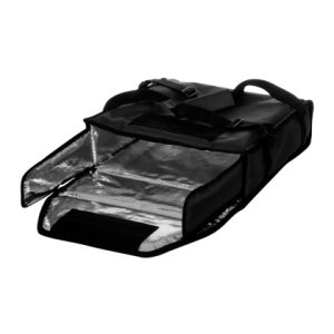 ТЕРМОСУМКА 350х350х100 фольгированная черная С ВЕНТИЛЯЦИЕЙ