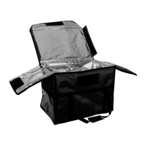 ТЕРМОСУМКА для обедов 600х400х450 фольгированная черная