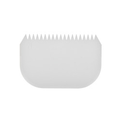 СКРЕБОК кондитерский 145х95мм твердый пластик с зубцами [RTD1, 50RTD1]