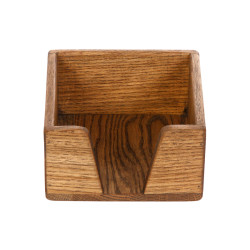 САЛФЕТНИЦА 14,5х14,5х8 см дуб, цвет ореховый