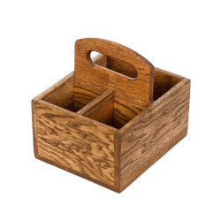 ЯЩИК для сервировки 190х170х80мм деревянный с ручкой