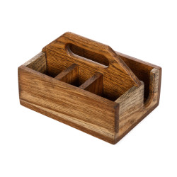 ЯЩИК для сервировки 210х150х80мм деревянный с ручкой