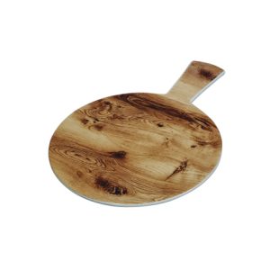 БЛЮДО круглое с ручкой 9'' 225мм под дерево "Corone Rustico" [LQ-QK15156-H750]