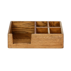 ЯЩИК для сервировки 295х150х85мм деревянный, 4 отделения, салфетница