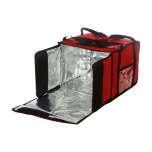 ТЕРМОСУМКА 350х350х500 фольгированная красная С ВЕНТИЛЯЦИЕЙ