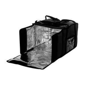 ТЕРМОСУМКА 350х350х500 фольгированная черная С ВЕНТИЛЯЦИЕЙ