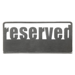 ТАБЛИЧКА настольная ''Reserved 1'' нерж. Luxstahl