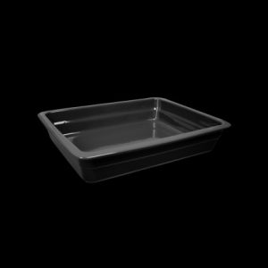 ГАСТРОЕМКОСТЬ керамическая 1/2х2,5" 326х265х60мм черная "Corone Cottura" [LQ-QK15029-K]