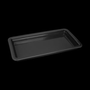 ГАСТРОЕМКОСТЬ керамическая 1/3х1,5" 322х168х30мм черная "Corone Cottura" [LQ-QK15077-K]