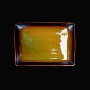 БЛЮДО прямоугольное 9"х6,4" 228х162мм, синий+зеленый "Corone Verde" [HL497040]