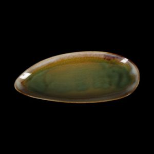 БЛЮДО овальное 12"х5,3" 310х135мм, синий+зеленый "Corone Verde" [HL497090]