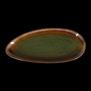 БЛЮДО овальное 14,2"х6,5" 360х165мм, синий+зеленый "Corone Verde" [HL497100]