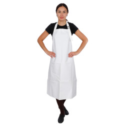 ФАРТУК МЯСНИКА 100х75 см.средний белый влагозащитный ПВХ