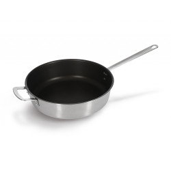 СКОВОРОДА d=340/90 нерж антиприг. покрытие, высокие борта, ИНДУКЦИЯ, LUXSTAHL