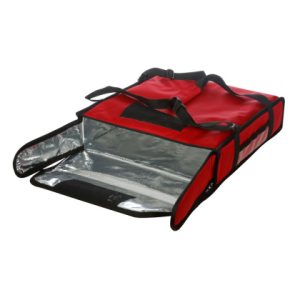 ТЕРМОСУМКА 420х420х100 фольгированная красная С ВЕНТИЛЯЦИЕЙ