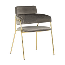 Стул-кресло «Паул» с мягким сиденьем (хромированный каркас)